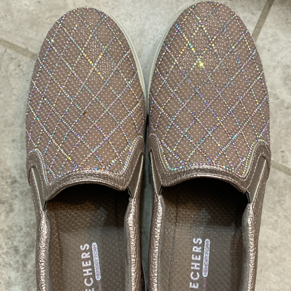Skechers Memory Foam Blingy Rose Gold — Worn once